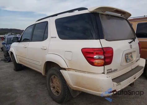 2002 Toyota Sequoia Limited V8 из США, поврежденный, VIN 5TDBT48A02S076144